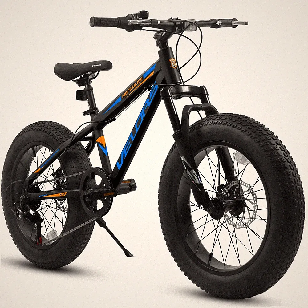 20in Fat Tire Bike: Aluminum Frame, 7-Speed, Front Suspension, Dual Disc Brakes