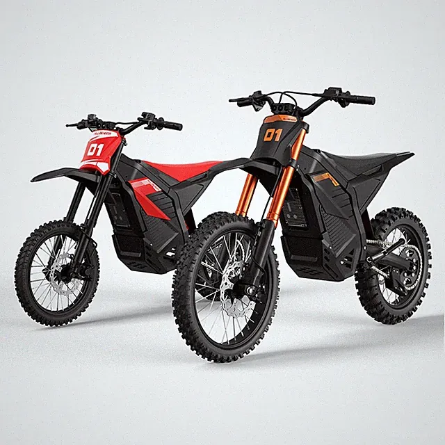 Adult Electric Dirt Bike 6000W Peak Power 50MPH Top Speed Off-Road E Motorcycle