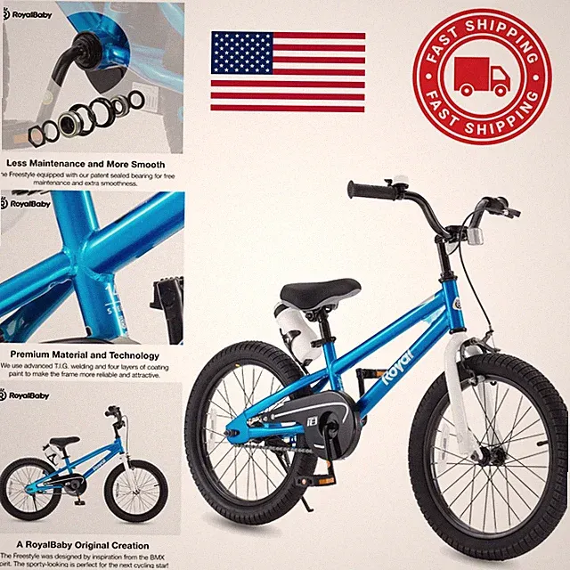 Durable and Lightweight Kids Bicycle 18 Inch with Adjustable Seat and Handlebars