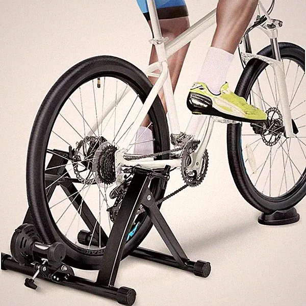 Magnetic Bike Trainer Stand Premium Steel Bicycle Indoor Exercise Fitness Black
